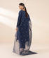 3 Piece - Embroidered Raw Silk Suit